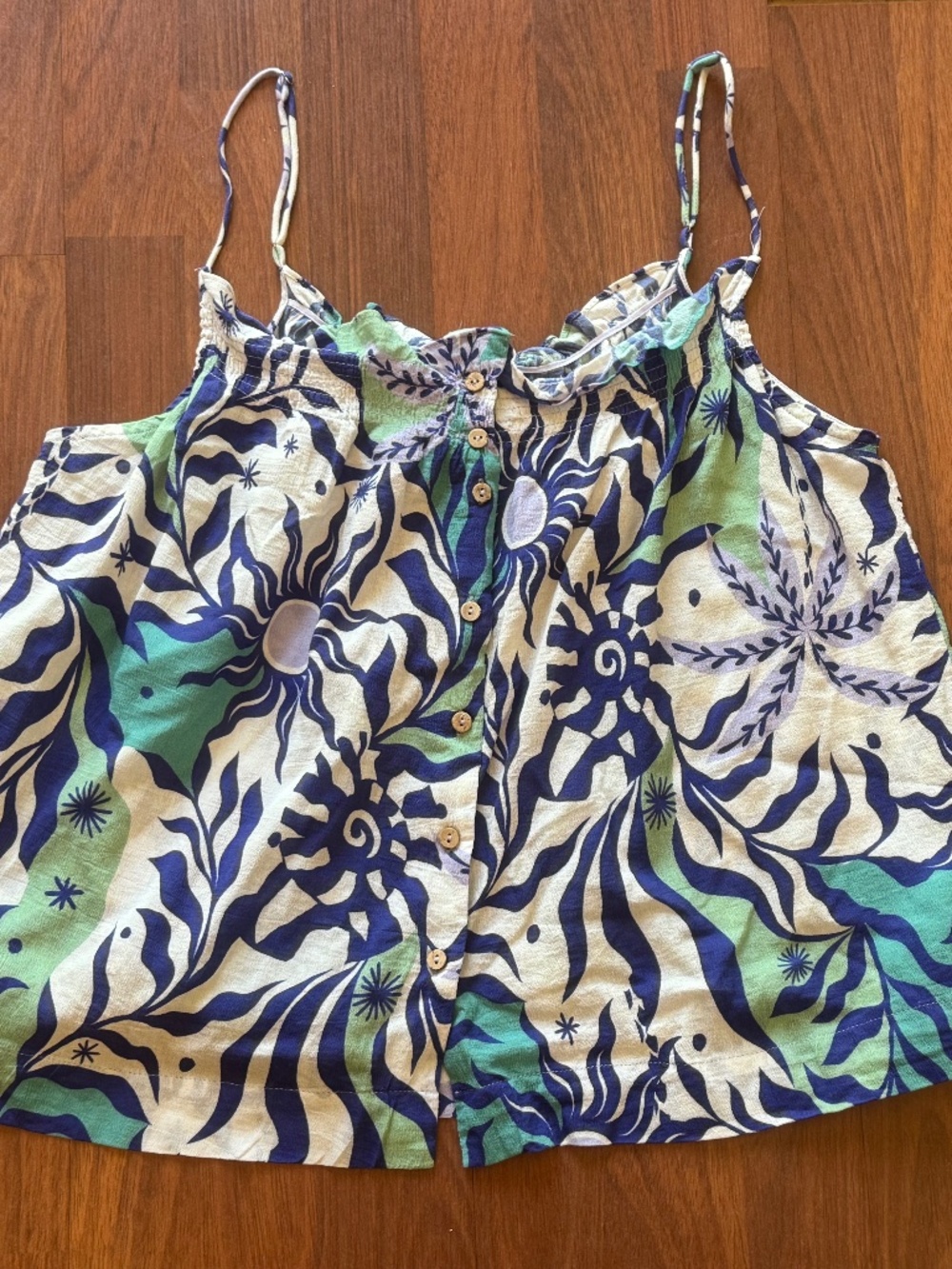 Xirena Floral cami w/ adjustable straps- sz. large -EUC